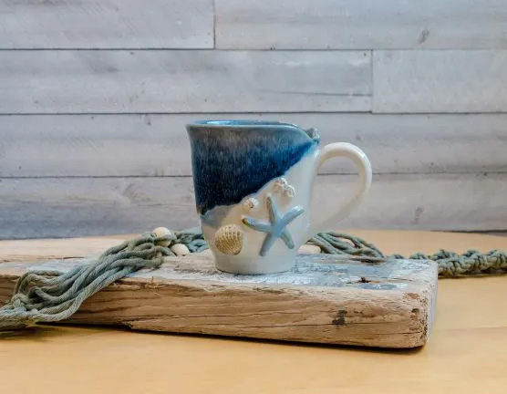 A, MM Mug, Nautical, Blue