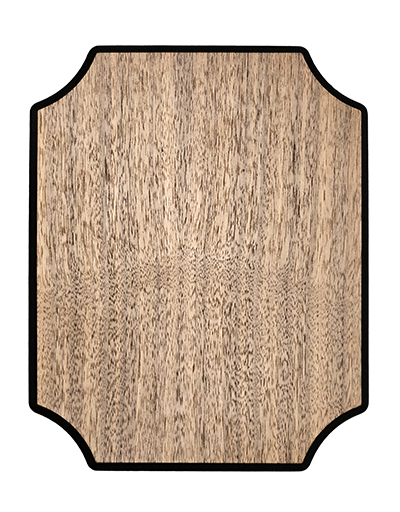 Blank Walnut Veneer With Notched Corners