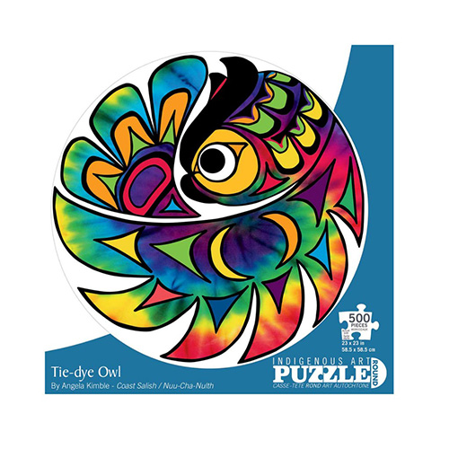 Puzzle, Tie-Dye Owl