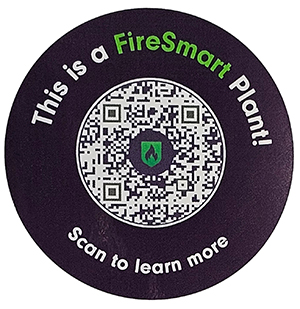 Sticker, Firesmart Plant, Roll, QR Code