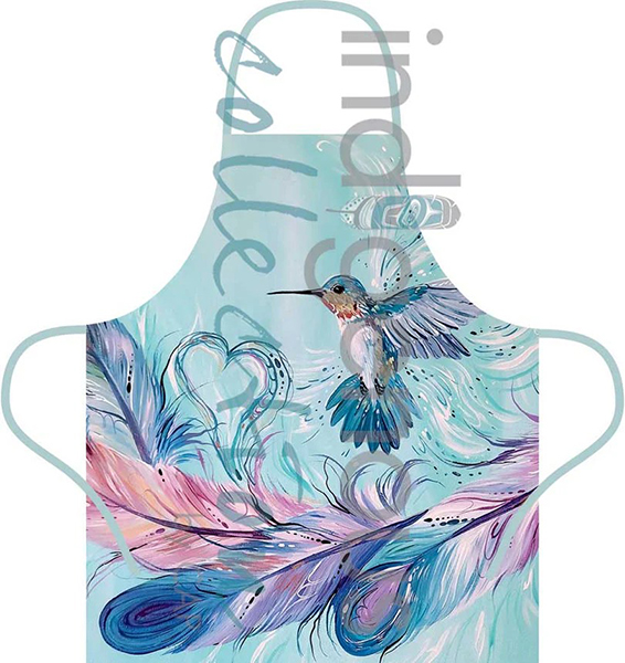 Apron, Humming Bird Feathers