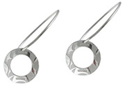 A Equilibrium Silver Pewter Earrings