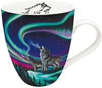 Mug, Porcelain, Sky Dance, Wolf Song,
