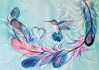 Diamond Art, Hummingbird Feathers