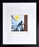 Framed Art Print, Golden Moon